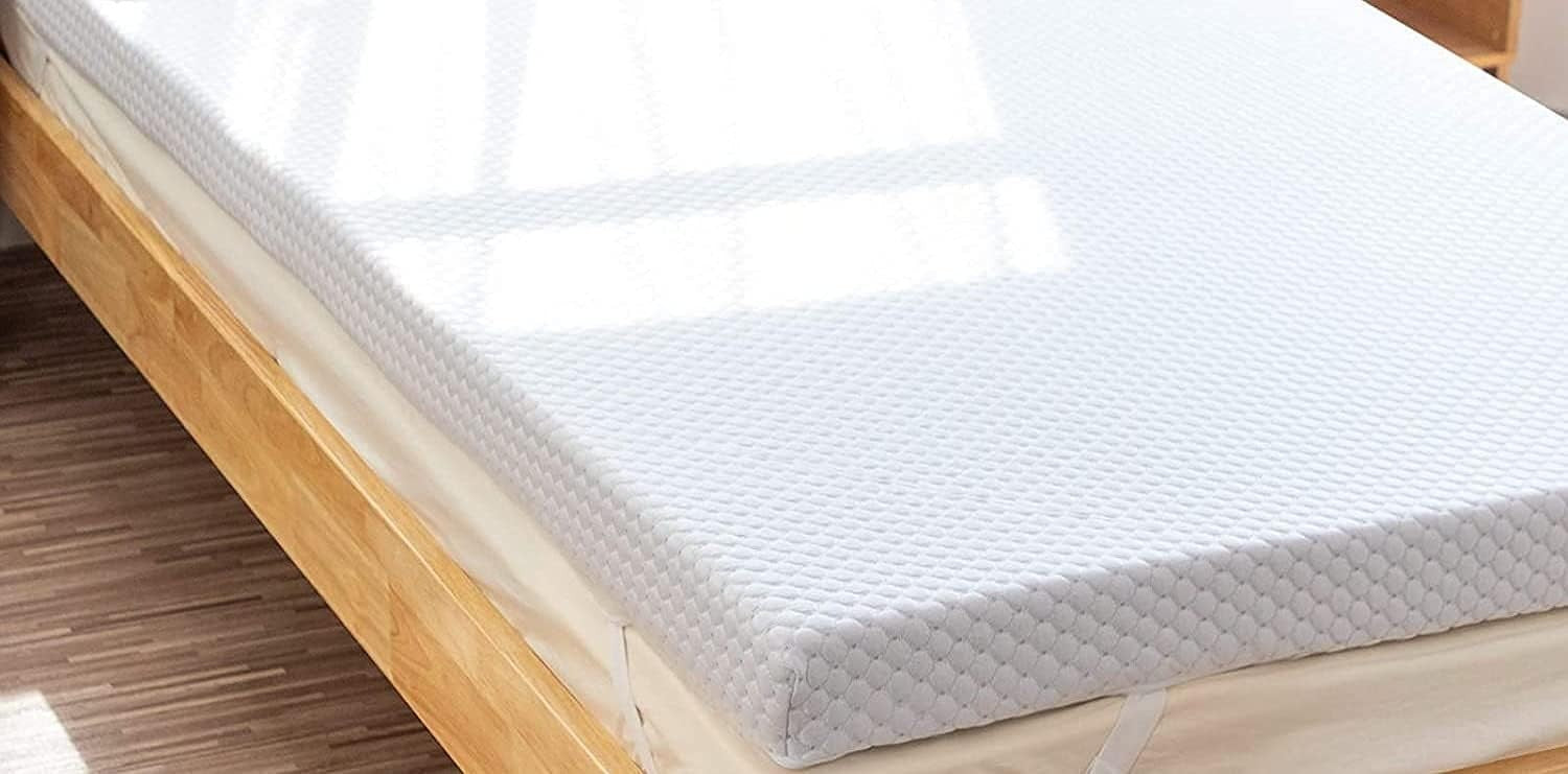 Topper Cubre Colchon Viscoelastico Nucleo 100% Viscoelastica - Sobrecolchon Alivio de Tension Muscular - Desenfundable