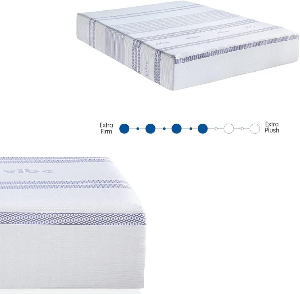 Colchon Vibe Life Viscoelastico - Alta Densidad - Confort y Adaptabilidad - Firmeza Media - Altura 30cm - Hipoalergénico