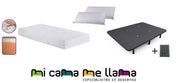 PACK COLCHON VISCO 4 + BASE TAPIZADA 3D + ALMOHADAS VISCO