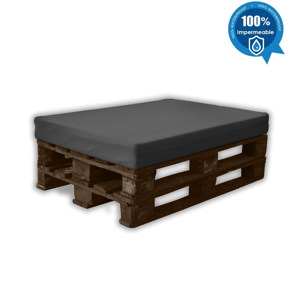 Asiento Cojín de Espuma para sofá Exterior de Palet con Funda