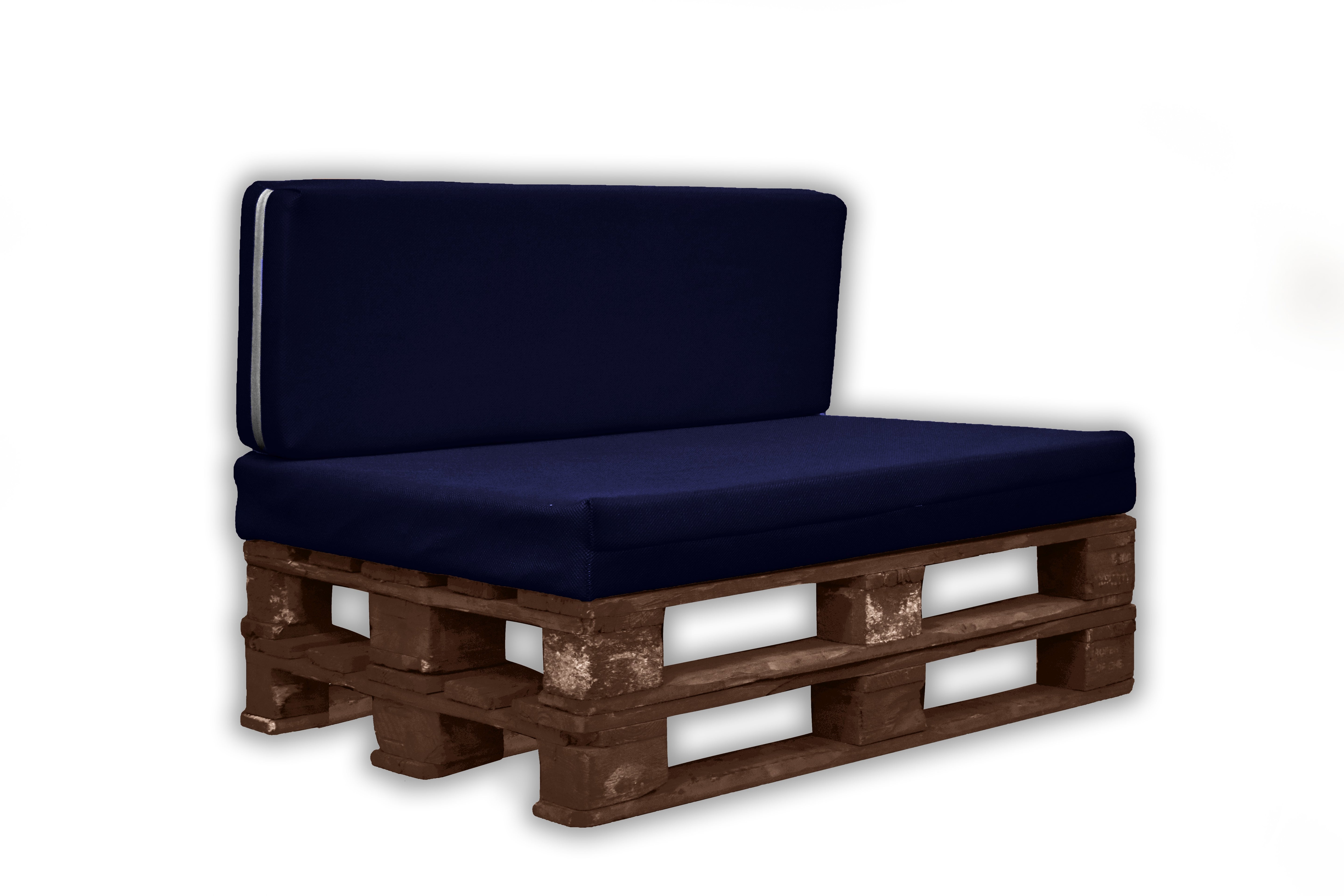 Asiento y Respaldo de Espuma para Exterior de Palet con Funda