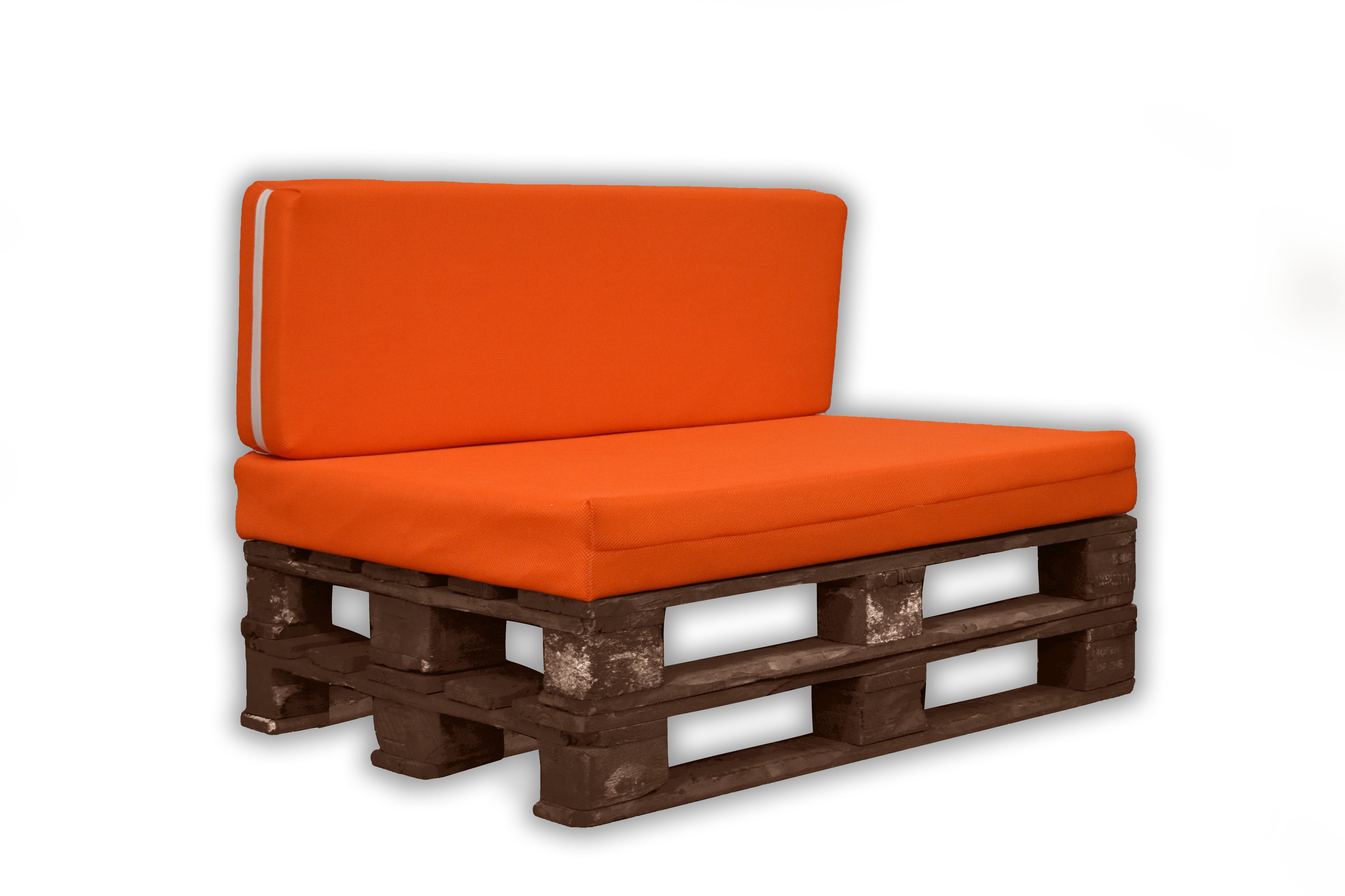 Asiento y Respaldo de Espuma para Exterior de Palet con Funda