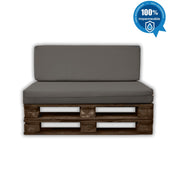 Asiento y Respaldo de Espuma para Exterior de Palet con Funda
