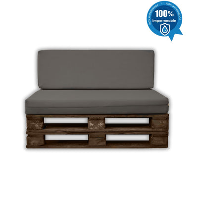 PACK Asiento y Respaldo de Espuma para Palet con Funda