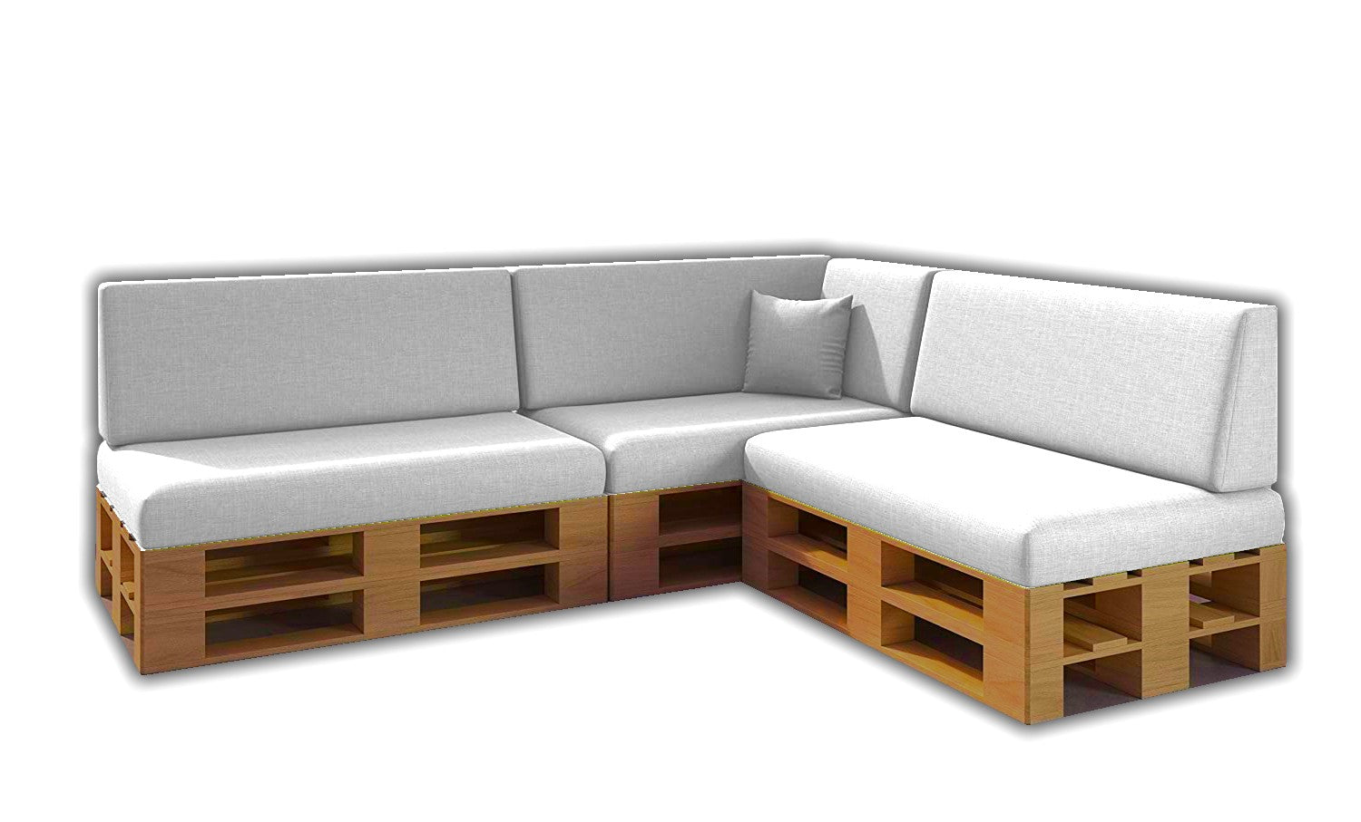 Asientos y Respaldos de Espuma para Sofá de Palets V2 | Interior y Exterior | Desenfundables